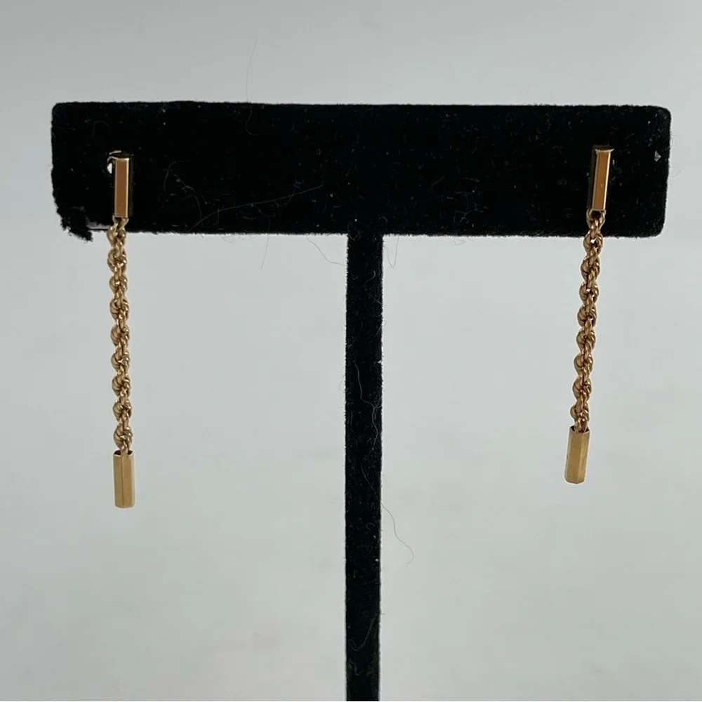 Lot of 7-Variety of Gold-Tone Pierced Earrings (Monet, Robert Verdi Type Brands)